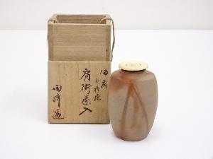 備前焼　木村陶峰造　火襷肩衝茶入　□z